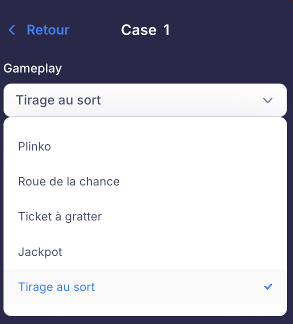 Choix de la mécanique de jeu