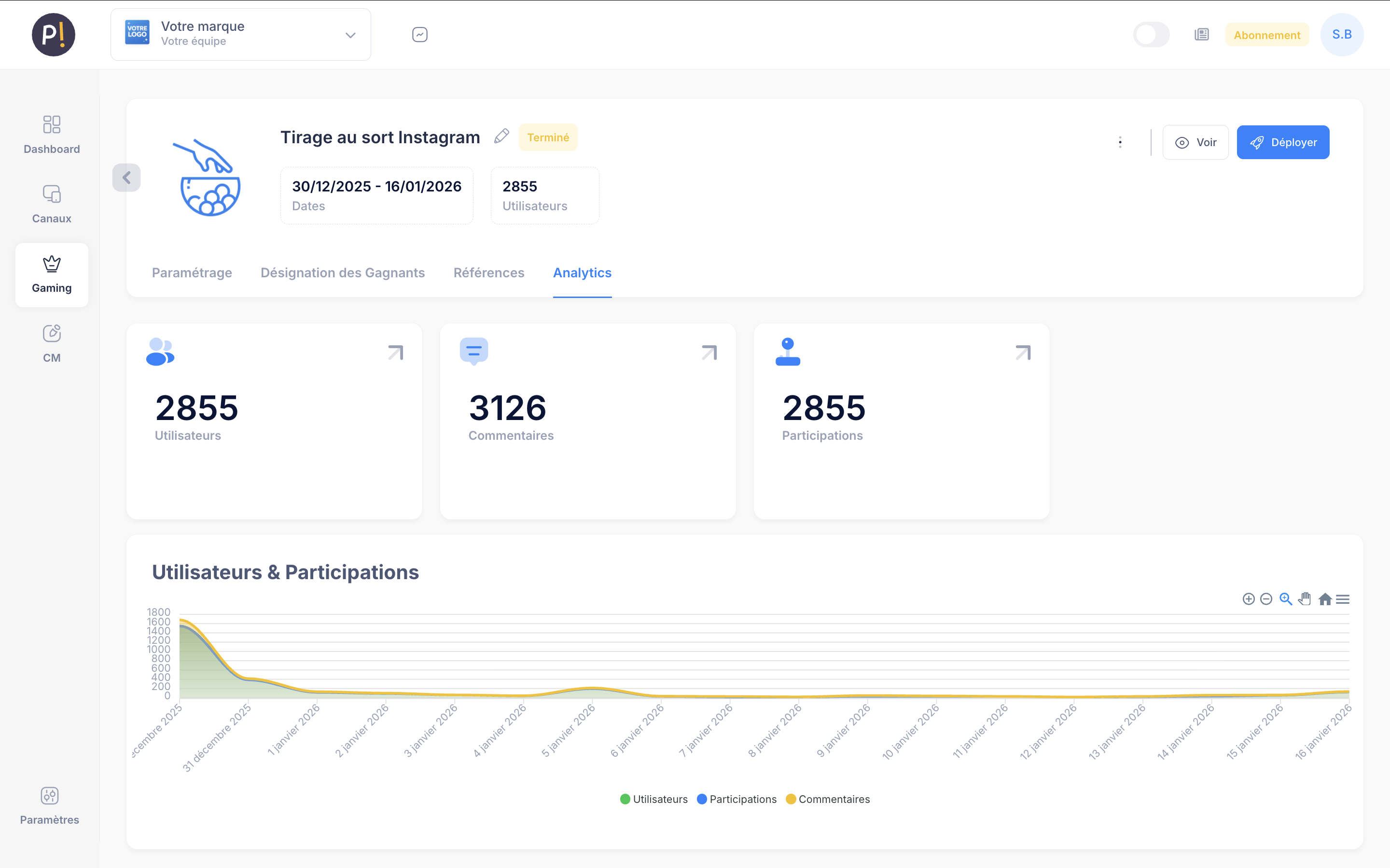 Jeux réseaux sociaux Pinaplay